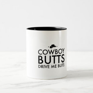 Cowboy-Hintern fahren mich Nuts Zweifarbige Tasse