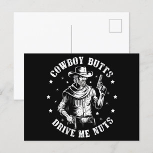 Cowboy Hintern machen mich verrückt Cowboys Gay Vi Postkarte