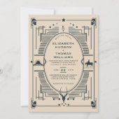 Cowboy Hochzeit Rustikaler Vintager Western Land Einladung (Vorderseite)