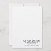 Cowboy Hochzeitseinladung Einladung (Rückseite)