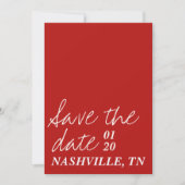 Cowboy-Hochzeitsthema Save The Date (Vorderseite)