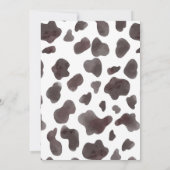 Cowboy Holiday Hoedown Einladung (Rückseite)