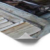 Cowboy Horse Barn Saddle Südwest Poster (Ecke)