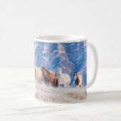 Cowboy Horse Drive auf der Hideout Ranch Kaffeetasse (VorderseiteRechts)