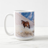 Cowboy Horse Drive auf der Hideout Ranch Kaffeetasse (Links)