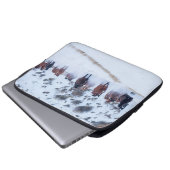 Cowboy Horse Drive | Hideout Ranch Muschel, Wyomin Laptopschutzhülle (Vorne Knopf)