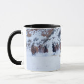 Cowboy Horse Drive | Hideout Ranch Muschel, Wyomin Tasse (Links)