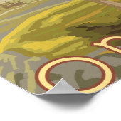 Cowboy & Horse - Pendleton, Oregon Poster (Ecke)