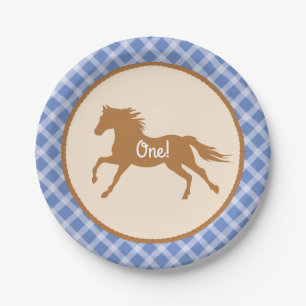 Cowboy Horse Pony Niedlich 1. Geburtstag Party The Pappteller