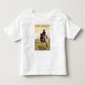 Cowboy & Horse - Sun Valley, Idaho Kleinkind T-shirt (Vorderseite)