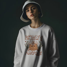 Cowboy "Howdy Pumpkin" Niedlicher Halloween-Wester T-Shirt