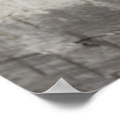 Cowboy-Hut an der Wand der Blockhütte Poster (Ecke)