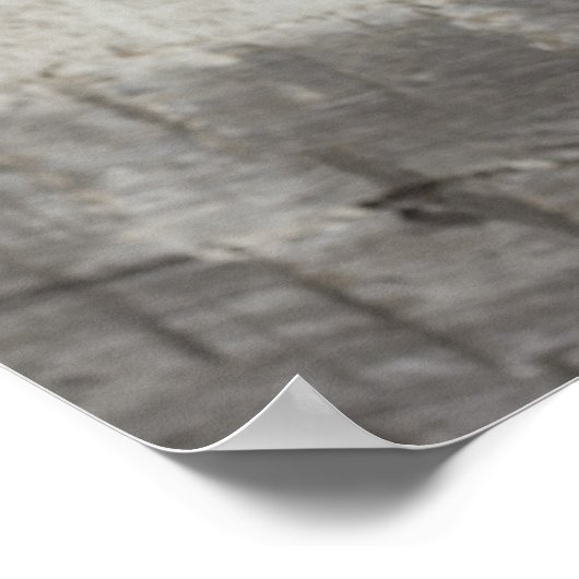 Cowboy-Hut an der Wand der Blockhütte Poster (Ecke)