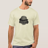 Cowboy! Hut! Schwarzes und Grau T-Shirt (Vorderseite)