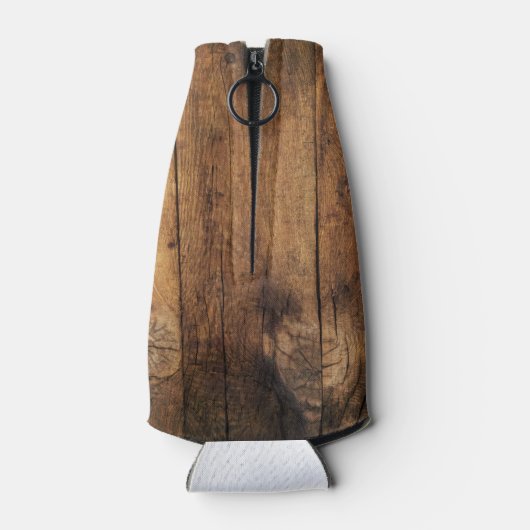 Cowboy-Hut, Sonnenblumen, Barnholz-Western Hochzei Flaschenkühler (Rückseite)