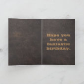 Cowboy-Hut, Stiefel und Seil-Western-Maskuline Karte (Innenseite)