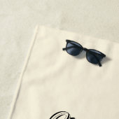 Cowboy-Hut und Boot-Junggeselinnen-Abschied Strandtuch (Beispiel)