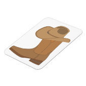 Cowboy-Hut und Boot Magnet (Linke Seite)