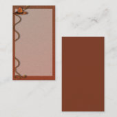 Cowboy-Hut und -Seil - individuell anpassbare Visi Visitenkarte (Vorne/Hinten)