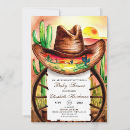 Cowboy-Hutdusche Einladung