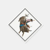 Cowboy im alten Westen Serviette (Ecke)