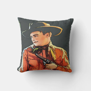 Cowboy im Vintage-Stil Kissen