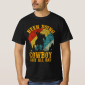 Cowboy im Vintagen Stil T-Shirt (Vorderseite)