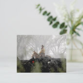 Cowboy im Winter Postkarte (Stehend Vorderseite)