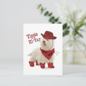 Cowboy in Boots Postkarte (Stehend Vorderseite)