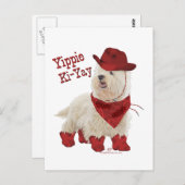 Cowboy in Boots Postkarte (Vorne/Hinten)