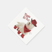 Cowboy in Boots Serviette (Ecke)