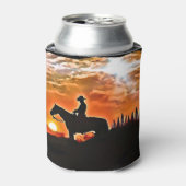 Cowboy in der Sonne Dosenkühler (Kanne Vorderseite)