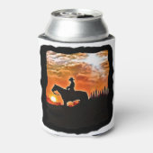 Cowboy in der Sonne Dosenkühler (Kanne Rückseite)