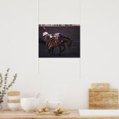 Cowboy in einem Rodeo 2 Poster (Küche)