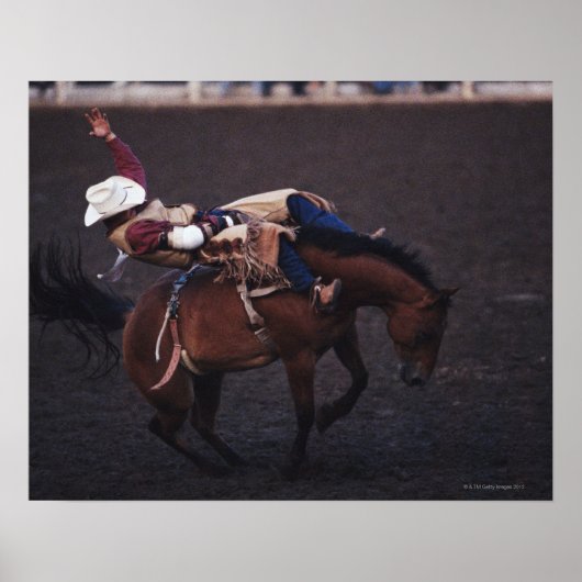 Cowboy in einem Rodeo 2 Poster (Vorne)