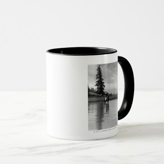 Cowboy in einem Teich Tasse (VorderseiteRechts)