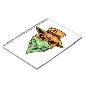 Cowboy in halloween notizblock (Linke Seite)