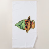 Cowboy in halloween strandtuch (Vorderseite)