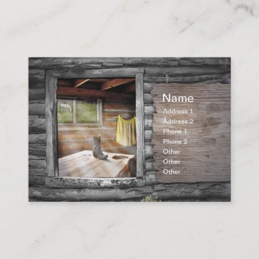 Cowboy in meinem Herzen Visitenkarte (Vorderseite)