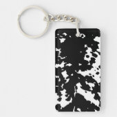 Cowboy in Schwarz und Weiß Schlüsselanhänger (Vorderseite)