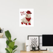 Cowboy in Stiefeln Poster (Heimbüro)