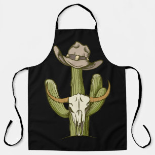 Cowboy in Western Cactus Yeehaw - Geschenkideen Schürze