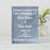 Cowboy Industrial Wedding Einladung (Stehend Vorderseite)