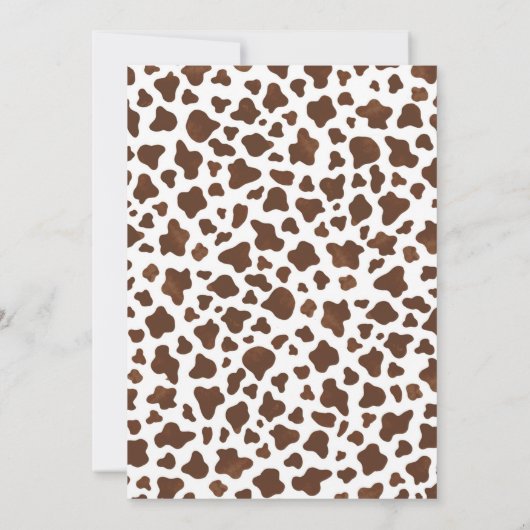 Cowboy Invitation, Young Wild und Three, 3rd Rodeo Einladung (Rückseite)