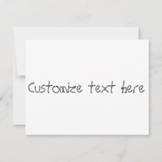 Cowboy Invite Einladung (Rückseite)