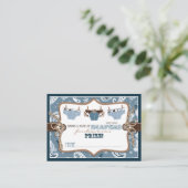 Cowboy Jeans and Chaps Diaper Raffle Ticket Begleitkarte (Stehend Vorderseite)