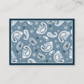 Cowboy Jeans and Chaps Diaper Raffle Ticket Begleitkarte (Rückseite)