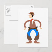 Cowboy Joe Postkarte (Vorne/Hinten)