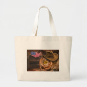 Cowboy Jumbo Stoffbeutel (Vorne)