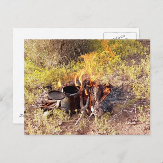 Cowboy-Kaffee in Dolan Springs, Arizona Postkarte (Vorne/Hinten)